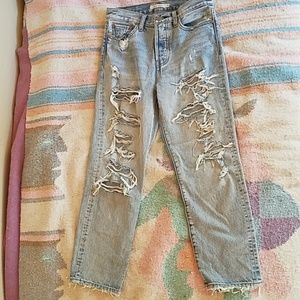 Levi's wedgie straight jeans
